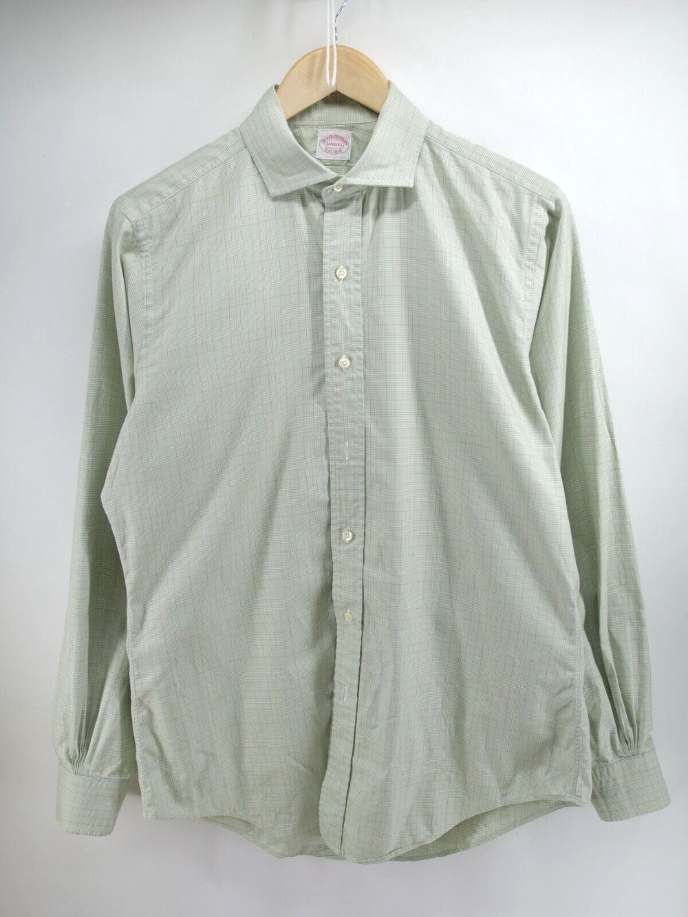 Brooks Brothers Makers Green‎ Plaid Button Down Large